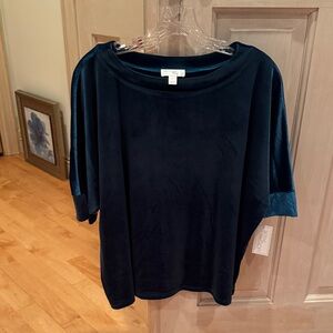 Morgan Taylor Deep Blue Short Sleeve Top